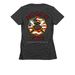 Moosup Fire Department, a Charcoal Women's Slim Fit Tee (back-view)