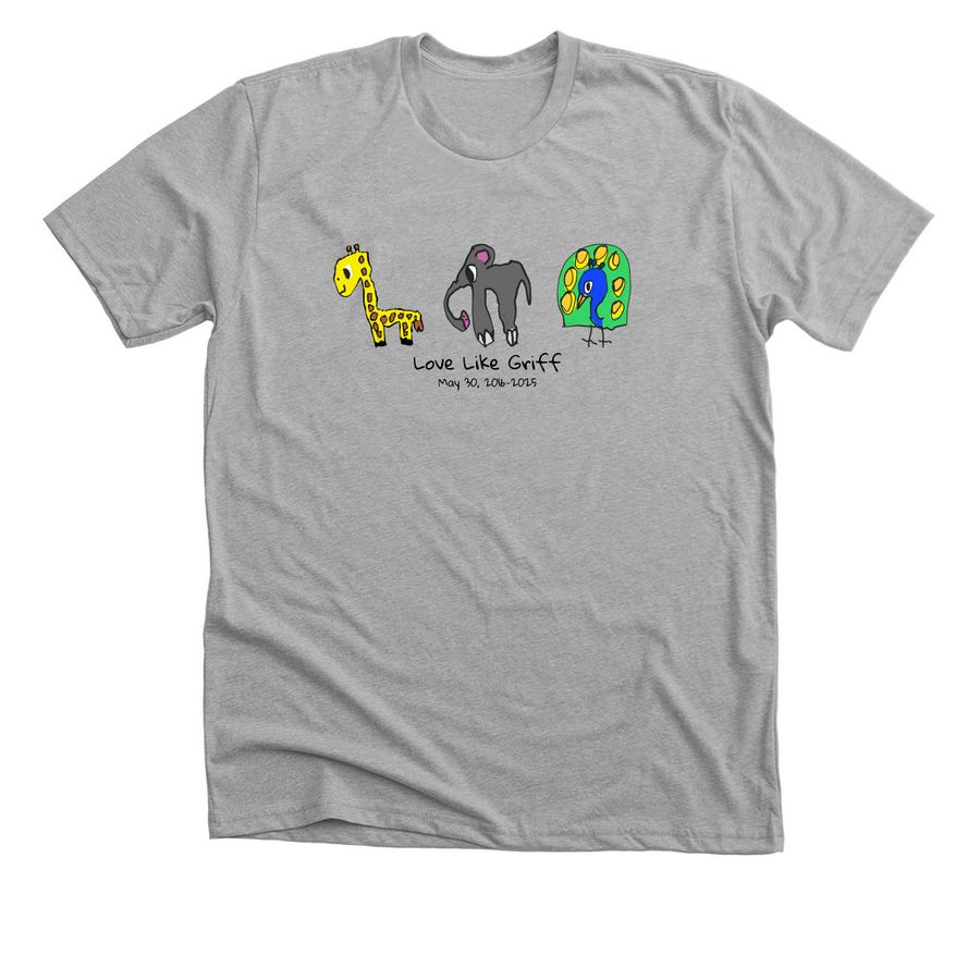 Griff?s Animals, a Athletic Heather Premium Unisex Tee