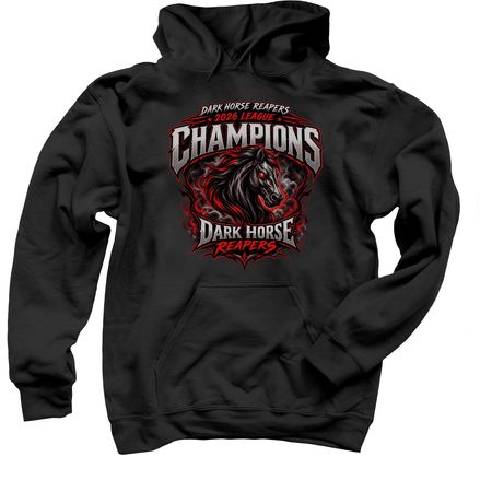DARK HORSE REAPERS CHAMPIONSHIP GEAR, a Black Pullover Hoodie