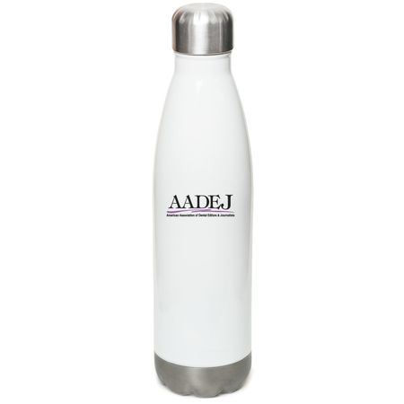 Keep drinks Cold or Hot with AADEJ!, a White Stainless Steel Water Bottle