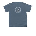 Turtle Tea with TTPG, a Indigo Youth Unisex Tee (back-view)