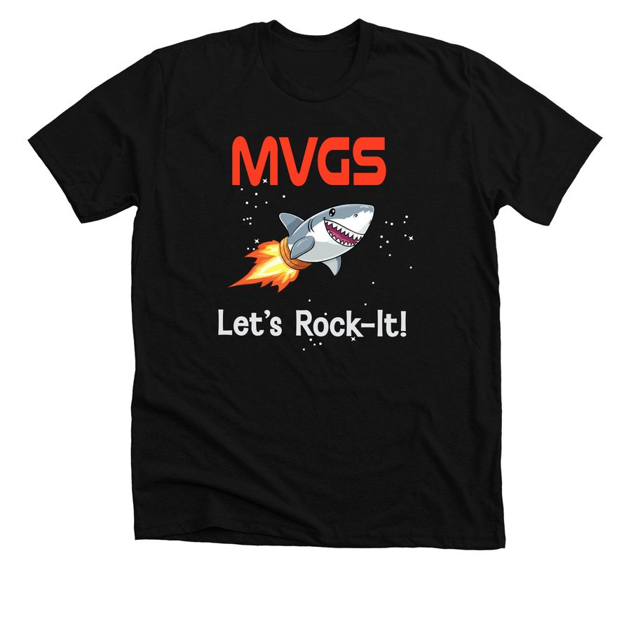 MVGS Let's Rock-It, a Solid Black Blend Premium Unisex Tee