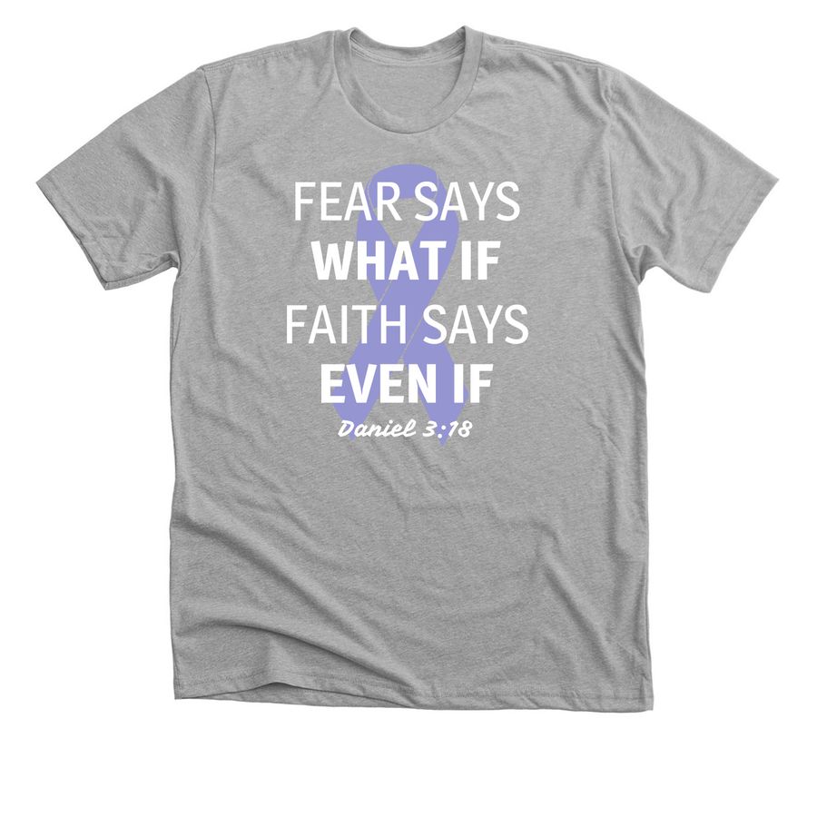 Daniel 3:18, a Athletic Heather Premium Unisex Tee