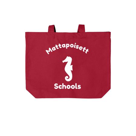 Carry the Pride, a Deep Red Cotton Canvas Tote Bag