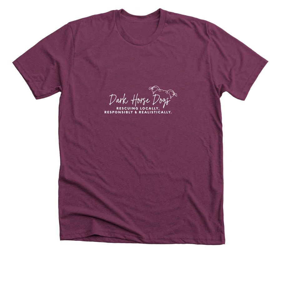 Dumpster Fire!, a Heather Maroon Premium Unisex Tee