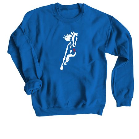 Wild Hearts Fall Merchandise, a Royal Blue Crewneck Sweatshirt