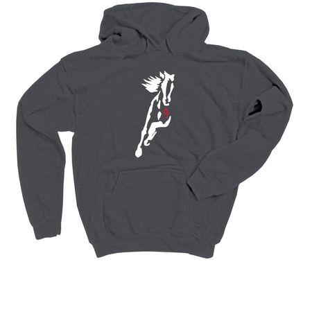 Wild Hearts Fall Merchandise, a Charcoal Youth Pullover Hoodie