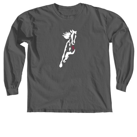 Wild Hearts Fall Merchandise, a Pepper Comfort Colors Long Sleeve Tee