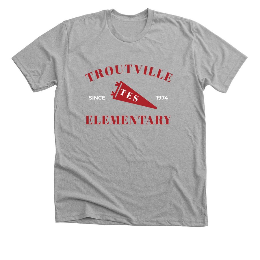 TES Spirit, a Athletic Heather Premium Unisex Tee