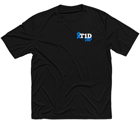T1D Dad - Corner, a Black Classic Performance Tee