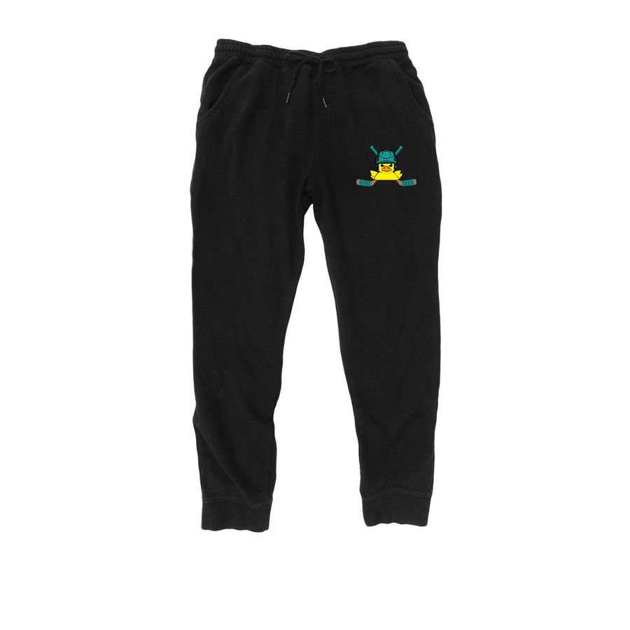 Rubber Puckies - Sweats, a Black Midweight Fleece Joggers