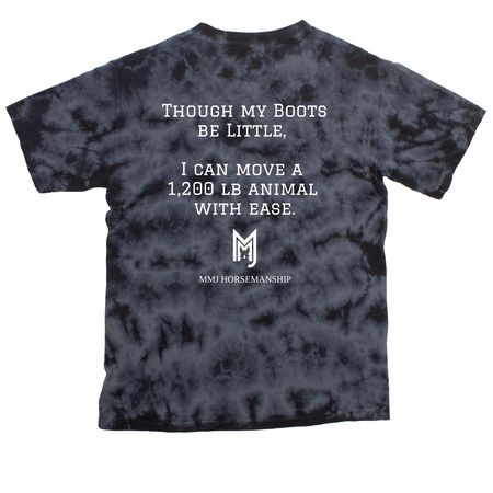 The LITTLE BOOTS Collection, a Black Youth Crystal Tie Dye Tee