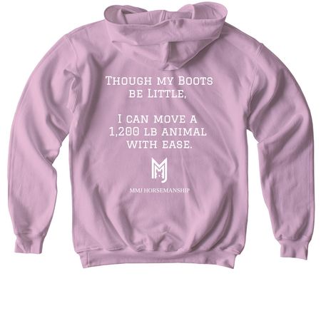 The LITTLE BOOTS Collection, a Light Pink Softstyle Youth Pullover Hoodie