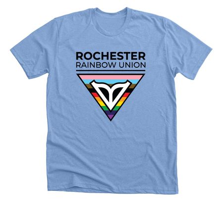 Tees and Tanks, a Heather Carolina Blue Premium Unisex Tee