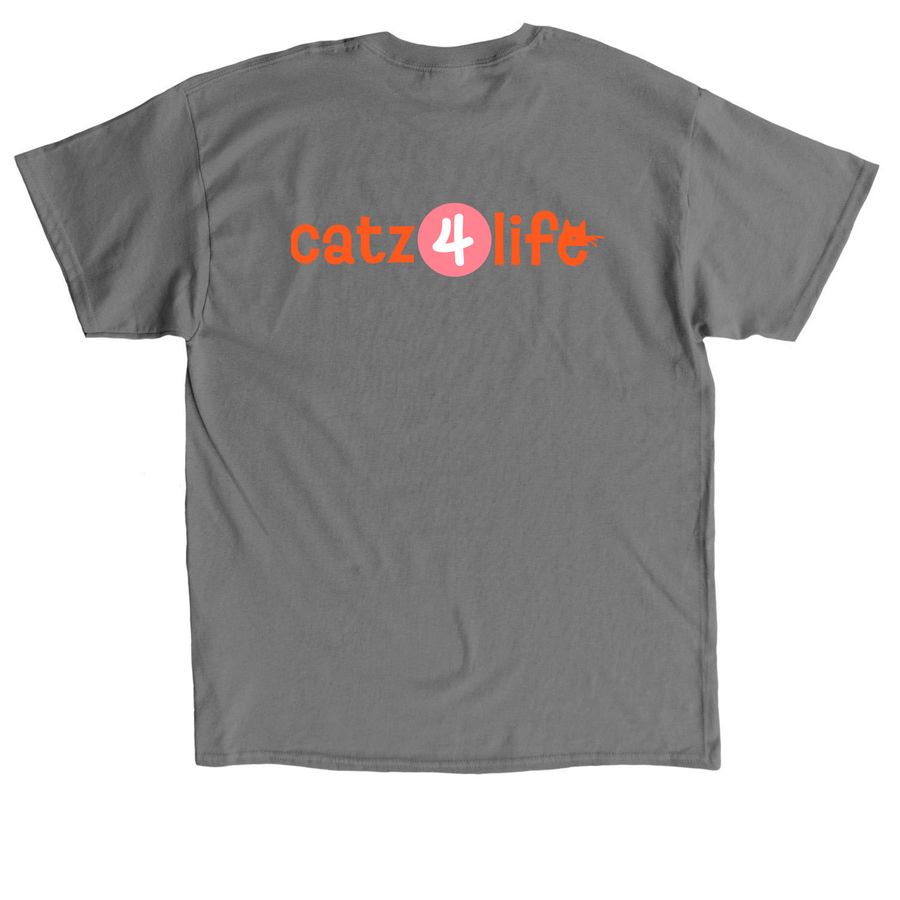 Meowdy Ya'll, a Charcoal Classic Unisex Tee (back-view)