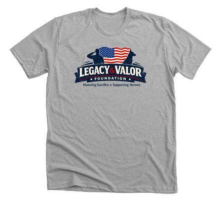Valor & Legacy Foundation brand shirt., a Athletic Heather Premium Unisex Tee