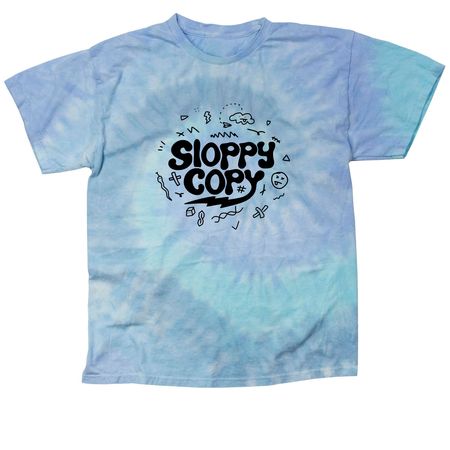 Sloppy Copy Logo Merch, a Lagoon Classic Tie Dye Tee