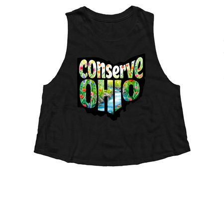 Tank Tops, a Solid Black Blend Women?s Cropped Racerback Tank