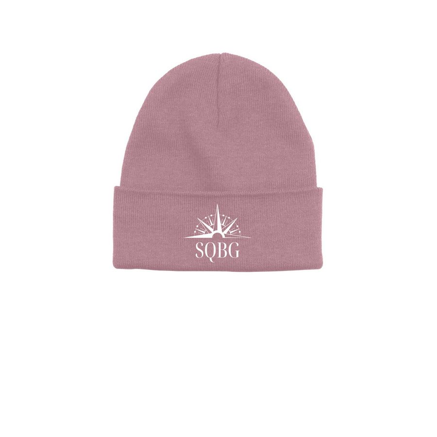 Side Quest Logo Beanie, a Cosmic Pink Printed Base Camp Beanie