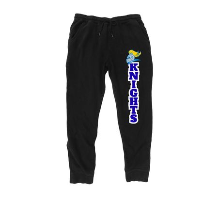 Knight Joggers, a Black Midweight Fleece Joggers