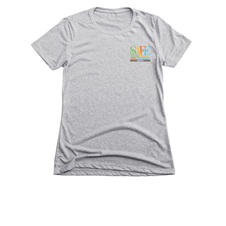SAFE Gibbon - Rosie the Gibbon, a Dark Heather Grey Women's Slim Fit Tee