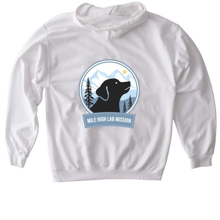 MHLM Pullover Hoodie & Crewneck Sweatshirts, a White Gildan Softstyle Pullover Hoodie (back-view)