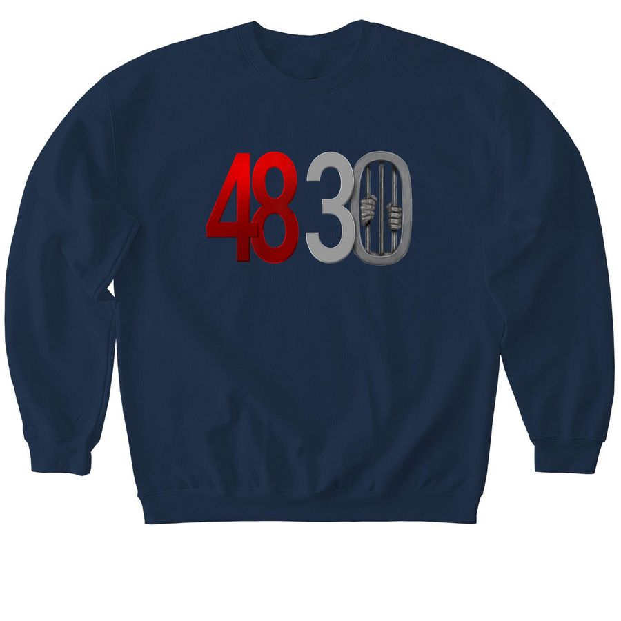 48 30&nbsp;, a Navy Softstyle Crewneck Sweatshirt