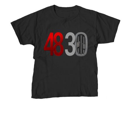 48 30&nbsp;, a Black Youth Unisex Tee