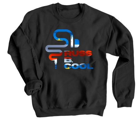 Russ B. Cool CV PRIDE, a Black Crewneck Sweatshirt