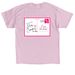 Postcard - Her Campus at TCNJ, a Light Pink Classic Unisex Tee (back-view)