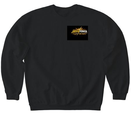Build By Hand Powered By Purpose, a Black Softstyle Crewneck Sweatshirt