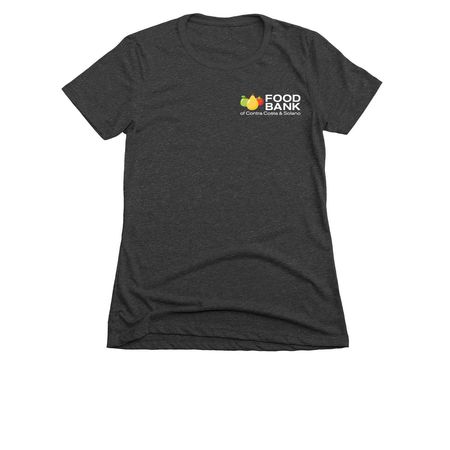 Food Bank Classic Logo, a Charcoal Women's Slim Fit Tee