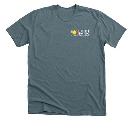 Food Bank Classic Logo, a Heather Slate Premium Unisex Tee