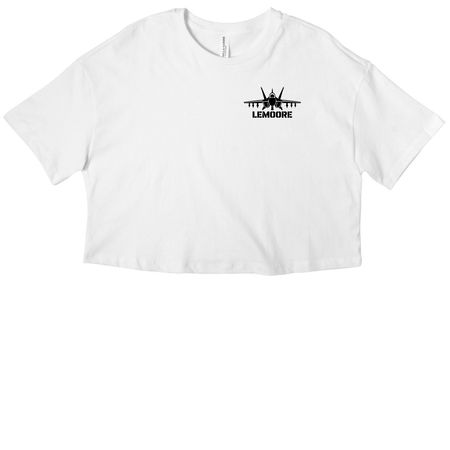 25 logo Womens and youth&nbsp;, a White Women?s Cropped Cotton Tee