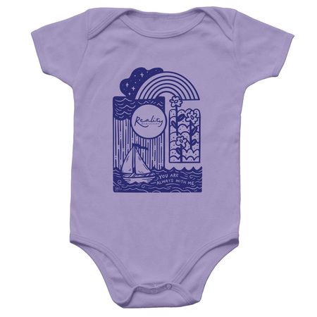 Reality Retreats Summer Tee 2026, a Lavender Infant Onesie