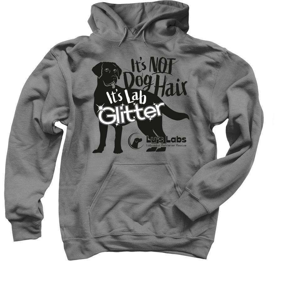 Lab Glitter, a Charcoal Pullover Hoodie