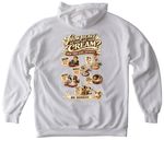 LIVE IN THE CREAM: Welcome to the Creamery., a White Comfort Colors Pullover Hoodie (back-view)