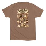 LIVE IN THE CREAM: Welcome to the Creamery., a Vintage Brown Premium Cotton Tee (back-view)
