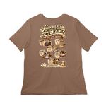 LIVE IN THE CREAM: Welcome to the Creamery., a Vintage Brown Women?s Relaxed Cotton Tee (back-view)