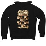 LIVE IN THE CREAM: Welcome to the Creamery., a Black Premium Pullover Hoodie (back-view)