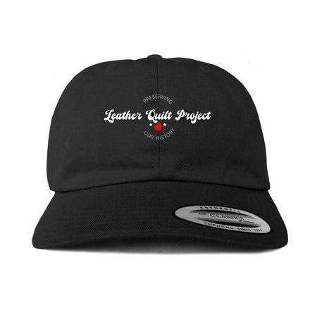 Leather Quilt Logo Baseball Hat, a Black Printed Classic Baseball Cap
