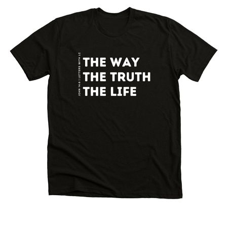 The Way, a Black Heather Premium Unisex Tee