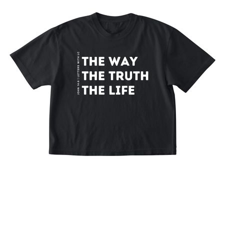The Way, a Black Comfort Colors Boxy Tee