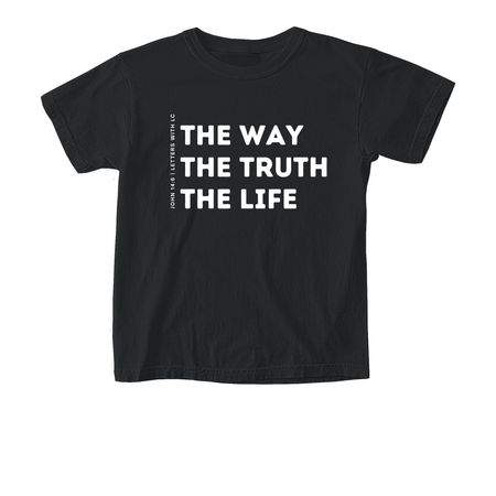 The Way, a Black Comfort Colors Youth Tee