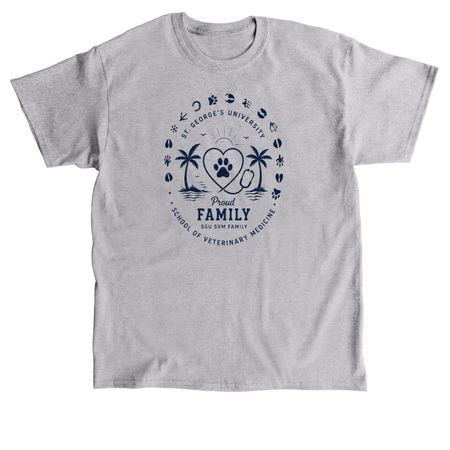 Training a Vet, Supported by Family, a Sport Grey Classic Unisex Tee