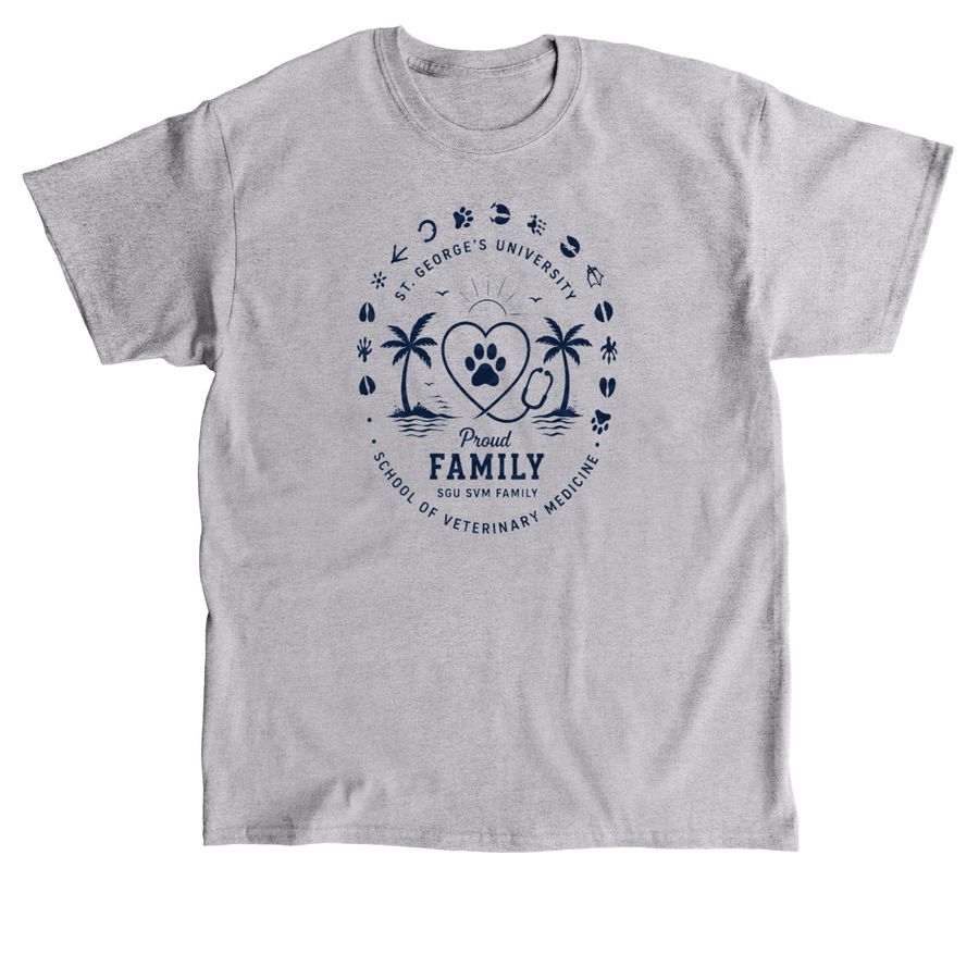 Training a Vet, Supported by Family, a Sport Grey Classic Unisex Tee