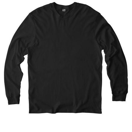 JMHA NM DESIGN TWO, a Deep Black Allmade Organic Cotton Long Sleeve Tee