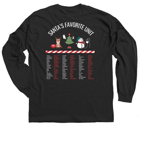 SANTA HAMEEDI, a Black Classic Long Sleeve Tee (back-view)