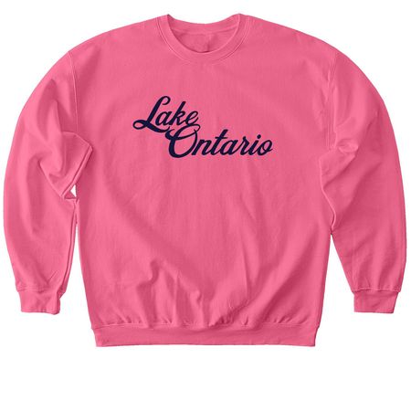 Lake Ontario Hoodie & Crewneck, a Pink Lemonade Softstyle Crewneck Sweatshirt