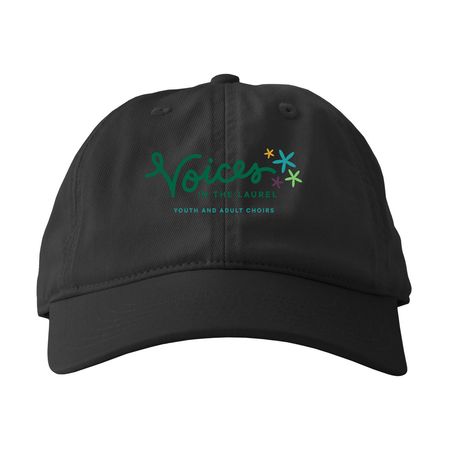 New Logo, a Black Printed Eco Baseball Cap